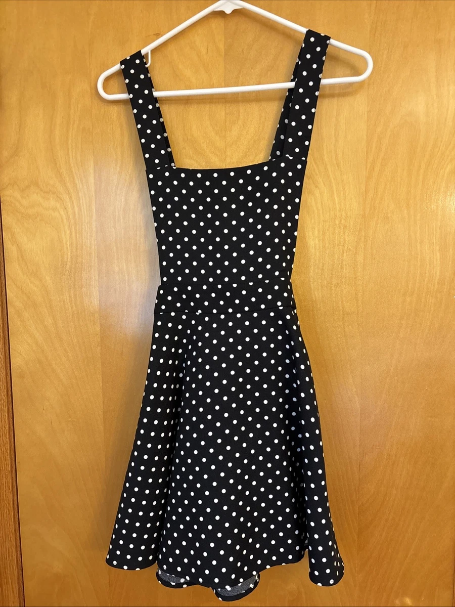 slim fit dress slacks Bryan Black Polka Dot Halter Neck Mini Dress - 12 main image 1