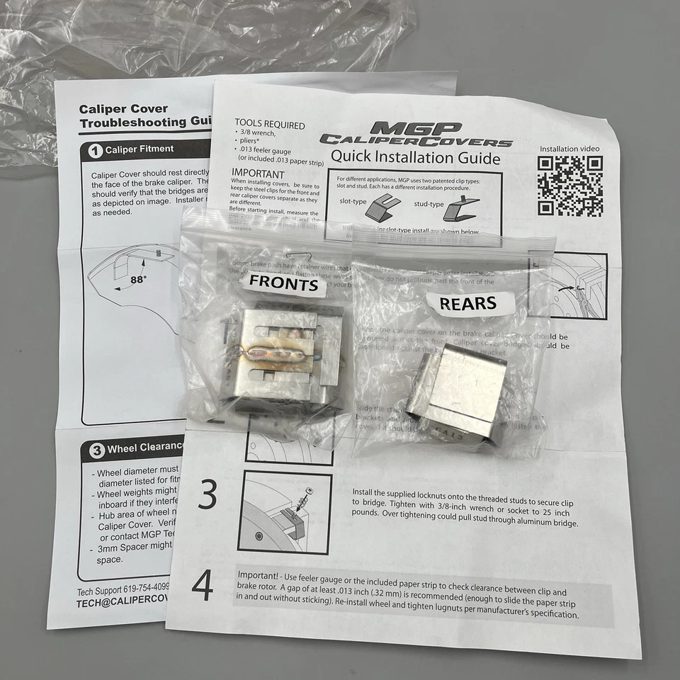 Cubiertas de pinza MGP delanteras + traseras GMC Sierra 2500 3500 HD 2011-19 - 34003S *LEER* Foto 2 de 4