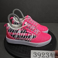 Zapatos Heelys Niñas Talla 3 Rosa Barbie Brillo Ruedas Patín Tenis