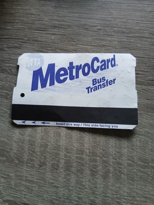MTA MetroCard Bus Transfer 2026 New York City Transit Collectible