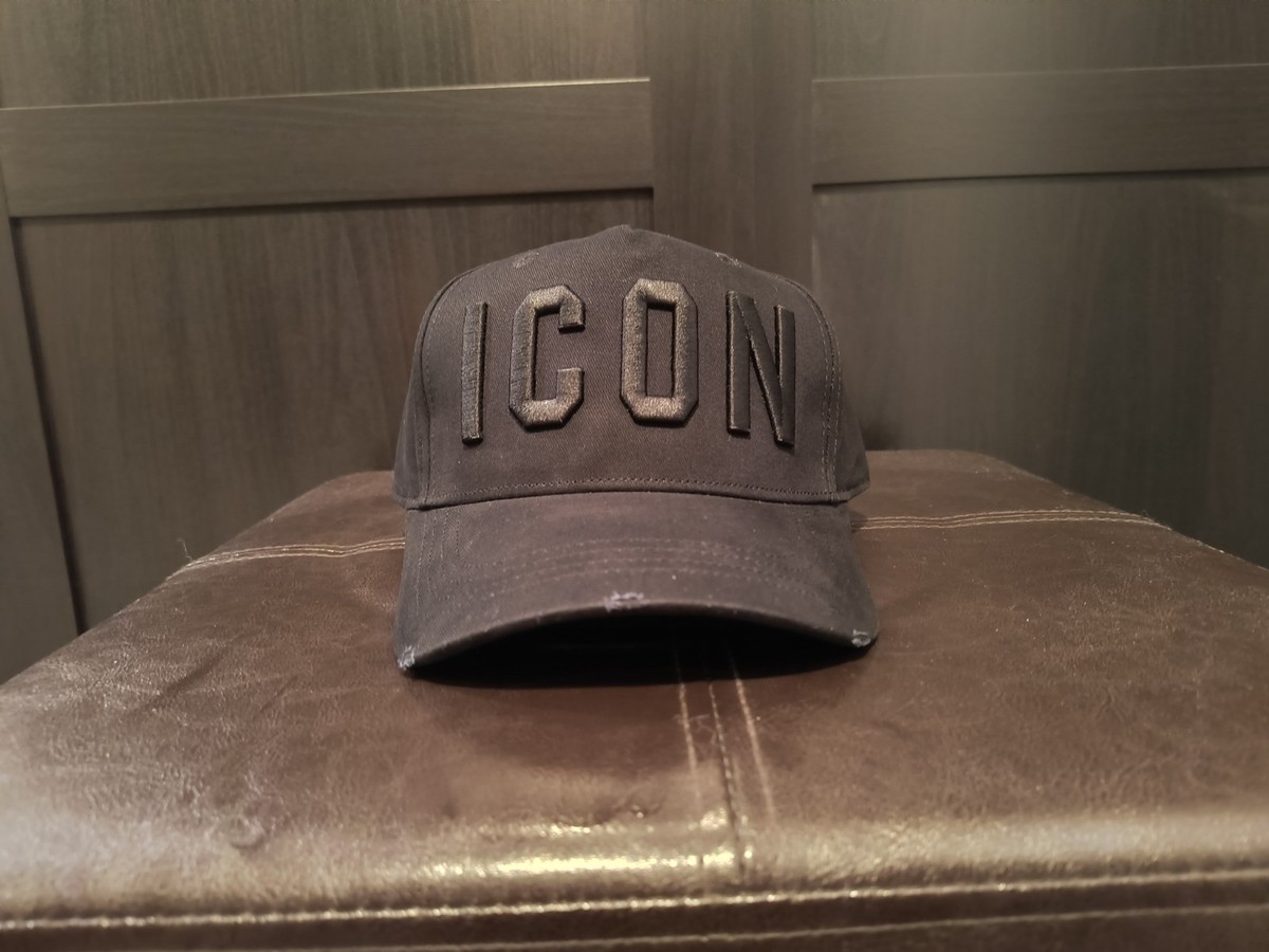 Dsquared Hat Adjustable Distressed black View 2