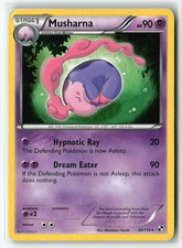 Musharna 49/114 Rare Black & White Pokemon Heavily Played
