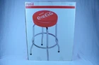 Rare Vintage Style Coca Cola Bar Stools Chrome NIB 2008