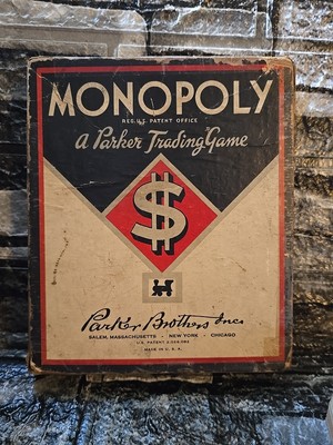 VTG 1935 Monopoly Parker Brothers Board Game REPLACEMENT PARTS