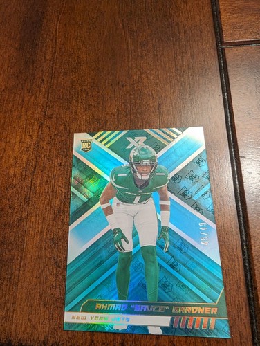 2022 XR Ahmad Sauce Gardner Teal Parallel Rookie Card RC 45 49 NY 