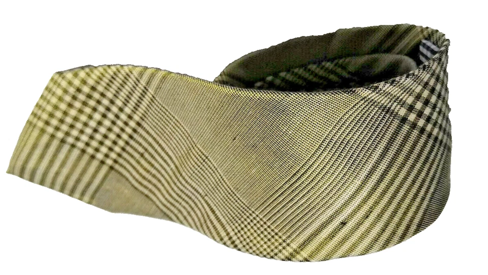 TIE BEN SHERMAN 十字绣/对角条纹灰色丝绸亚麻混纺 60 — 第 3/4 张图片