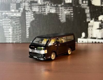 ZD Masdi 1:64 2010 Black Hiace Mini Van MPV Sports Model Diecast Metal Car BN