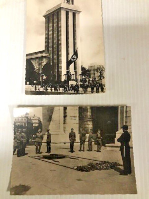 NOS-NEW OLD STOCK --TWO GERMAN VINTAGE POSTCARD  LOT BERLIN 1937 = FREE SHIPPING