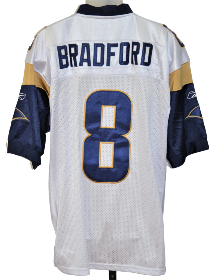 Reebok NFL Football Jersey Size 52 Rams Sam Bradford 8 Onfield White