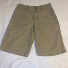Boys Size 12 Magellan Outdoors Solid Khaki Tan Summer Shorts EUC