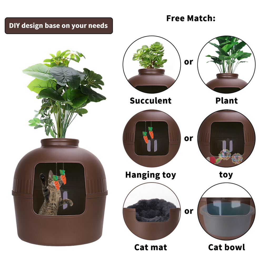 diy litter box planter