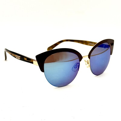 Versace V19.69 Lorenza Sunglasses Designer Fashion Cat-Eye Round Frame Mirrored