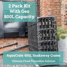 Eco-Friendly 800L Crate with Geotextile - Prevent Waterlogged Ground, Reliable