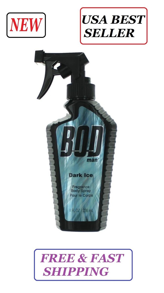 Bod Man Dark Ice by Parfums De Coeur, oz Frgrance Body Spray for