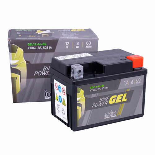 YTX4L-BS Batterie Au Gel INTACT Pour Benelli 50 Pepe 12-16 Allumage = 60 Cca - Zdjęcie 1 z 1
