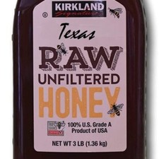 Kirkland Signature Texas Raw Unfiltered Honey, 100 Grade A 3 Pounds 