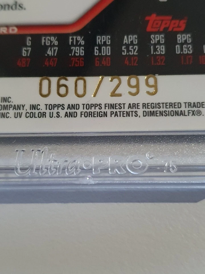 2005 Topps Finest Tracy McGrady #PATCH /299 Game Worn Jersey - Ready to Grade - Image 3 of 4