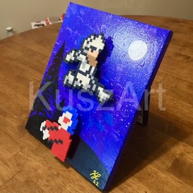 Ghosts &lsquo;n Goblins pixel 8bit Game Art 8x10 Nintendo NES Artwork retro gameroom