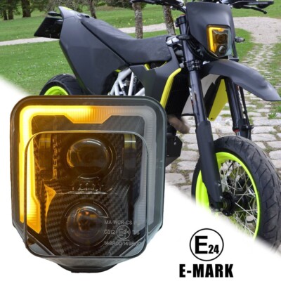 LED Scheinwerfer DRL mit Blinker Für Husqvarna 701 SuperMoto 501 300 450 350 250