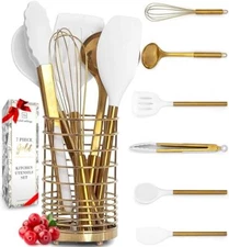 Styled Settings Gold Kitchen Utensils Set - 7PC Set