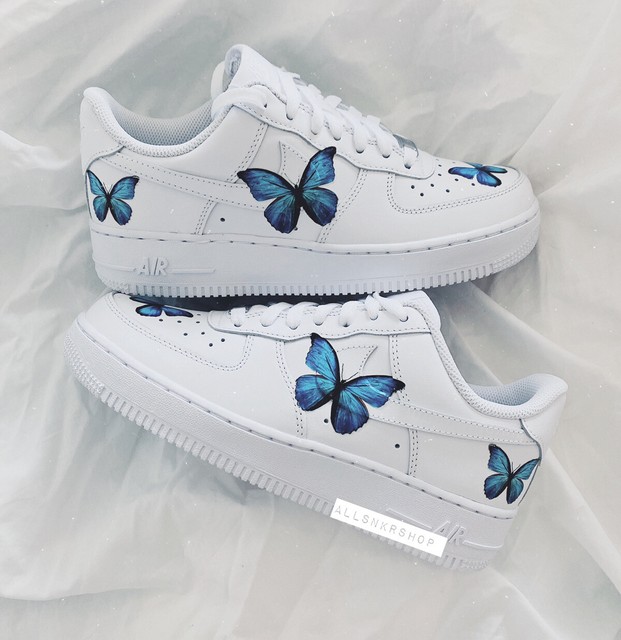 Nike Air Force 1 low custom butterfly | eBay