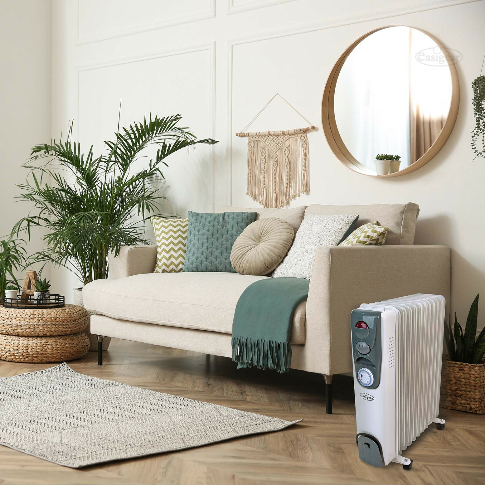 Oil Filled Radiator Electric Portable Heater 2500W 11 Fin with Timer  Thermostat | eBay