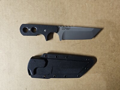 Cold Steel Mini Tac Fixed Knife 3.75'' AUS-8 Steel Tanto Blade Griv-Ex Handle