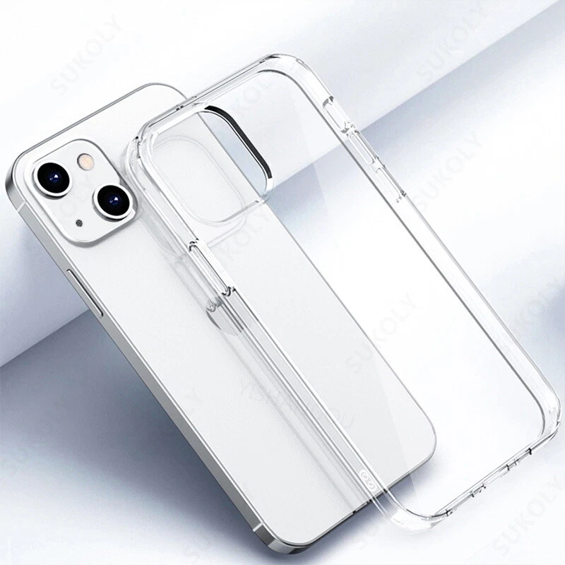 Shockproof Silicone Clear Phone Case for iPhone 15 14 13 12 Pro Max 11
