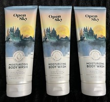 NEW Lot Of 3 -Bath  Body Works OPEN SKY Moisturizing Body Wash