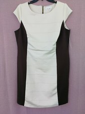 Women's Plus Size Short Sleeve Color Block Knit Sheath Dress - Sandra Darren 18W