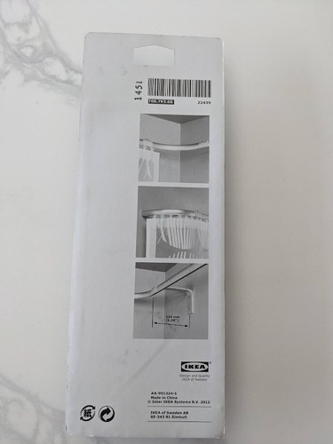 IKEA KVARTAL SINGLE CORNER RAIL TRACK PANEL SYSTEM CURTAIN DIVIDER 700.793.68 - Picture 2 of 2