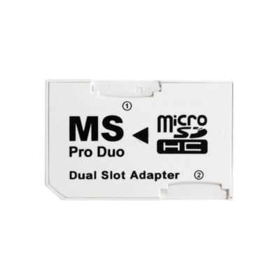 Micro SD Tf Zu Ms pro Duo Psp Memory Stick Karte Duale 2 Slot Adapter Konverter