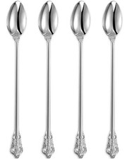 KEAWELL Luxurious 9 Inch Long Iced Tea Spoon Set - 4 Pieces - Gorgeous Design...
