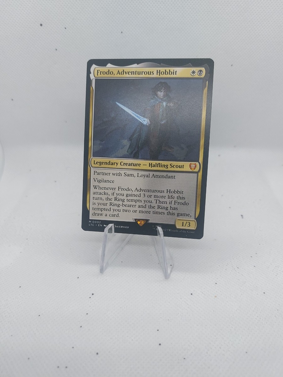 MTG Frodo, Adventurous Hobbit – The Lord of the Rings Commander Card # 002 