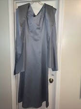 B2 NWT Wedding Mother Of Bride Cocktail Lined  Long Matching Shawl Scarf SILVER