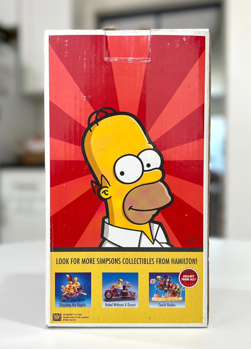 The Simpsons sculpture You're a Genious Sir Springfield citizens
