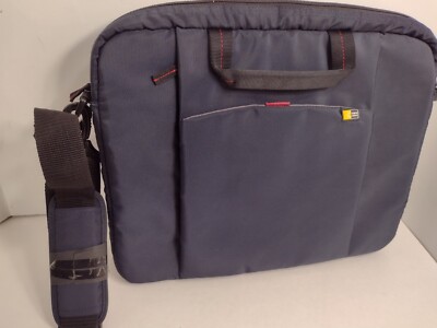 CASE LOGIC Nylon Laptop Briefcase Computer Messenger Bag Case Dark Gray 15''X12''