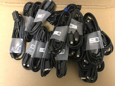 LOT OF 20 NEW DELL 6FT HD 15-pin Male-Male VGA Monitor Laptop Black Cable