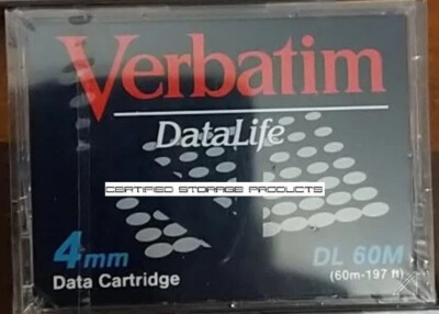 1/PK New VERBATIM 60m DL-60M DDS 4mm Data Tape Cartridge 88038