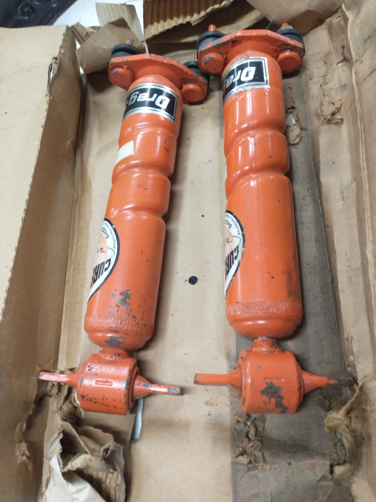 64-70 FORD MUSTANG VINTAGE DAY 2 NOS FRONT CURE-RIDE 90-10 RACE SHOCKS ...