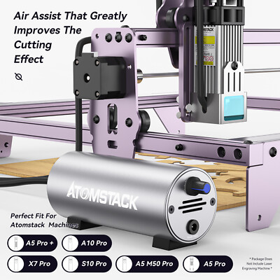 ATOMSTACK Air Assist Kit für Laser Engraver S10/X7/A10/A5 PRO Cutting/Engraving