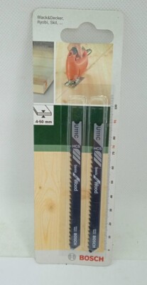 2 x Bosch DIY Stichsägeblatt HCS U 111C 4-50mm grobe Schnitte Weichholz