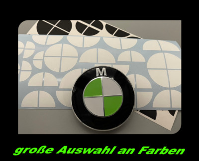 100x Emblem Aufkleber für BMW Deko Styling Felgen Logo Tuning 1 2 3 4 5 6 M X