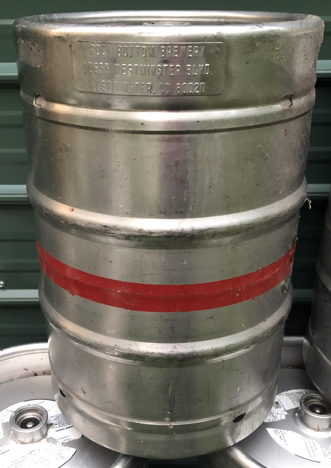 Half Barrel 15.5 Gallon Beer Keg can stainless steel empty rock bottom 3 corny