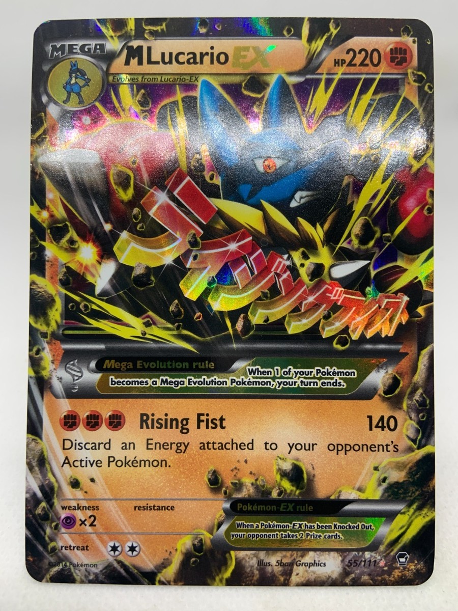 M Lucario EX Holo Ultra Rare Card 55/111 Pokémon TCG | eBay