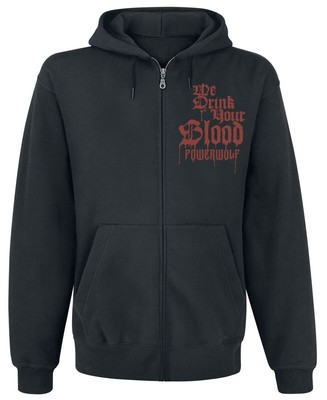 Powerwolf Kapuzenjacke Herren We Drink Your Blood schwarz Band-Merch, Bands