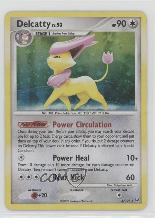 Delcatty Holo Pokémon Platinum #4 2009