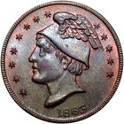 1863 Mechanicsburg Indiana Civil War Token Ezra Swain R6 Rare Town — photo 2