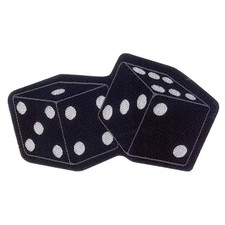 Biker & Motiv Patch · Dice Würfel (9cm x 6c...