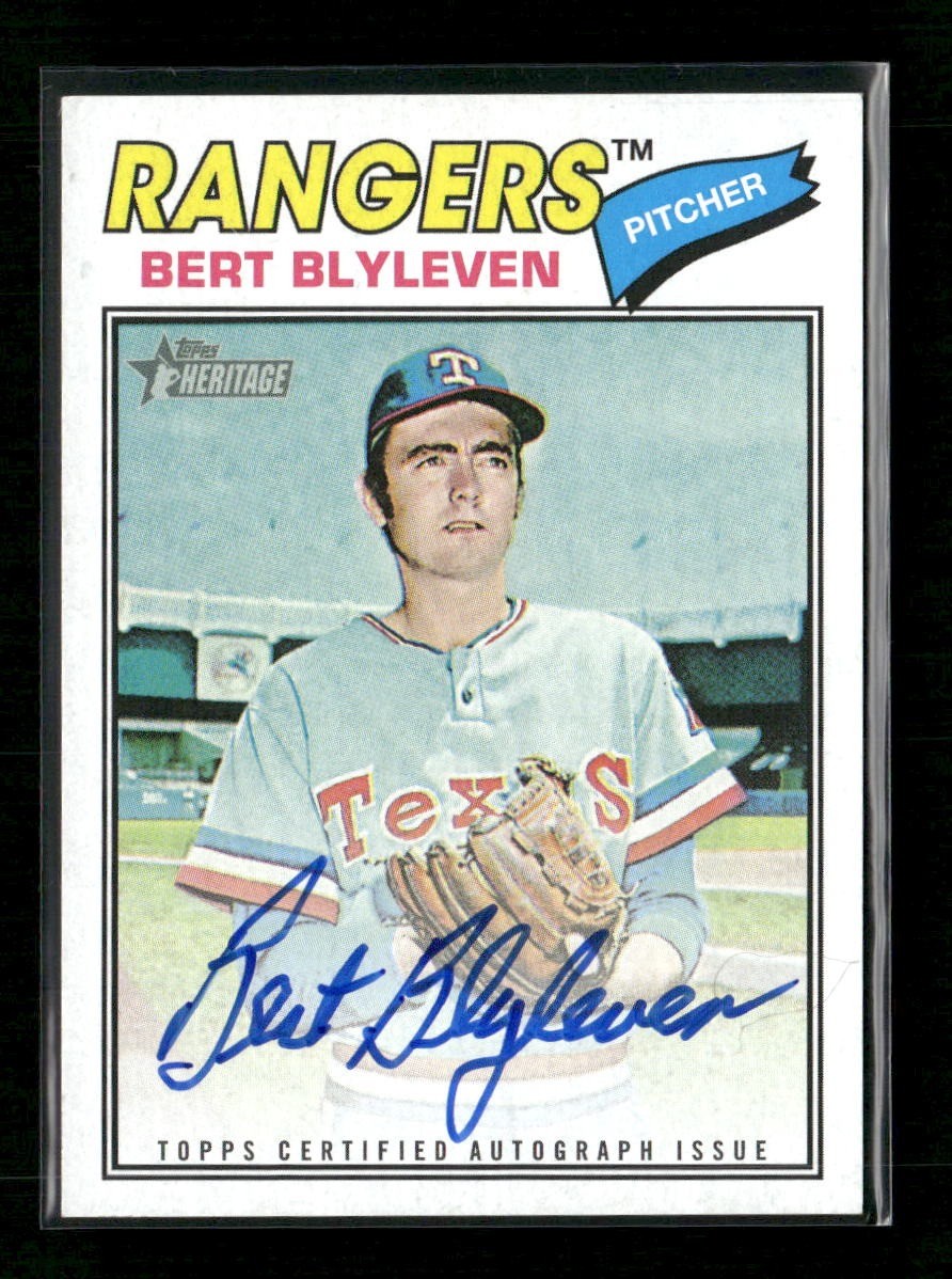 2026 Topps Heritage Bert Blyleven Real One On-Card Auto #ROA-BB